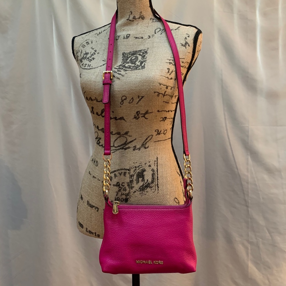 Michael Kors Bedford Chain Crossbody, Fuchsia